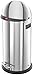 Produktbild Hailo KickVisier XL, Mülleimer aus Edelstahl, 36 Liter, Klapp-Visier mit XXL-Öffnung, breite Fußreling, verzinkter Inneneimer, Tragegriffe, 0835-069