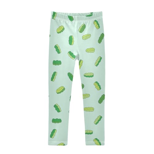 ZZKKO Girls Leggings Pickle Toddler Girls Clothes Leggings for Girls Toddler Girls Leggings 3-4T