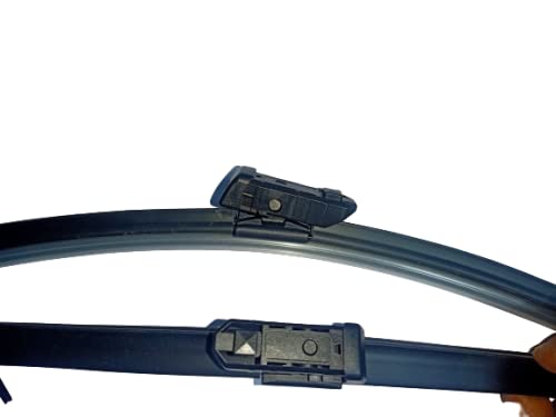 Image of Oshotto Frameless (O.E.M Type) Wiper Blades Compatible with Volkswagen Jetta 2015-2019 (24 inch / 19 inch)