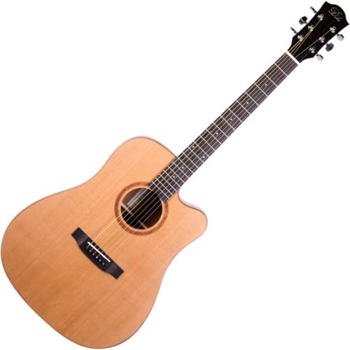 Duke Guitare folk D-MC-Cut en satin - Les Beatles, Paul McCartney, John Lennon, RIngo Starr, George Harrison Duke Guitare folk D-MC-Cut en satin