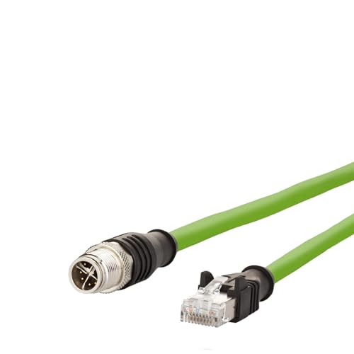 METZ CONNECT Verbindungsleitung M12 ST-RJ45 ST, 8-pol X-kodiert, gerade-gerade, 10 m