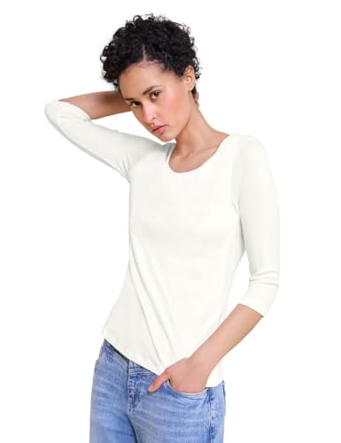 Damen Basic T-Shirt mit 3/4 Arm