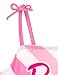Barbie Little Girls One Piece Bathing Suit Pink/White 4