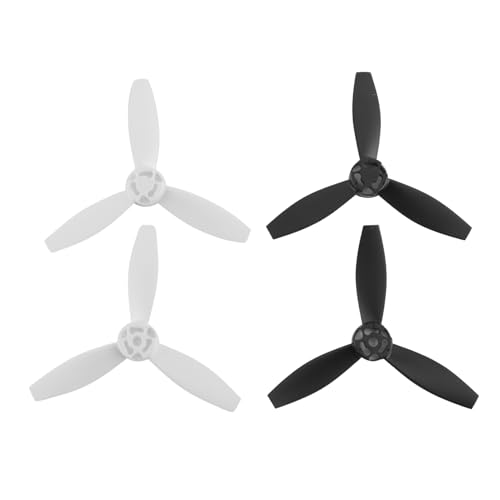 Veciado 4 HéLices Accessoires Lames de PièCes de Rechange pour Parrot Bebop 2 Drone Noir Blanc