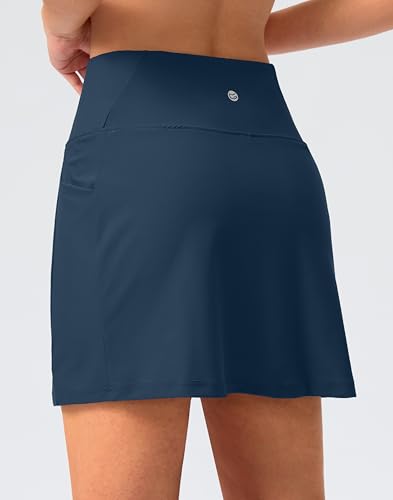 Image of G Gradual Women's 16 inch Swim Skirt with Pockets High Waisted Tummy Control Modest Swimsuit Bathing Suit Bottoms for Women