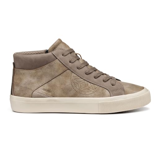 Geox D Emmeleny, Scarpe da Ginnastica Donna, Beige, 35 EU