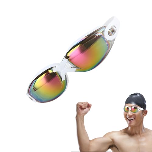 Gafas protectoras para adultos para natación, gafas protectoras para adultos | Gafas de natación impermeables antivaho de silicona | Accesorios de piscina de entrenamiento para piscinas