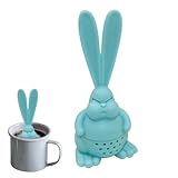 Generisch Colador de té de silicona, filtro de té, divertido recipiente para infusiones en diseño, utensilio de cocina duradero para té suelto, taza de café, regalo creativo, fiesta de Pascua, hombres