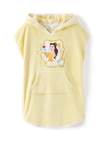 Image of Disney Marvel Princess Frozen Stitch Elsa Girls Hooded Swim Cover Up for Swimsuit Bathing Suit Swimwear Pocket 4-7 Years
