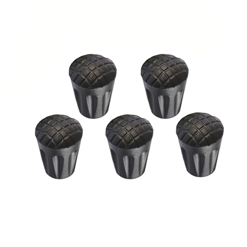 トレッキングポール ラバーキャップ ウォーキングポール バスケット ストックキャップ ゴム先 アクセサリー 取り替え 交換用 滑り止め 先端保護 汎用 内径11mm 13mm 登山 ハイキング トレッキングポール キャップ（ ラバーキャップ - 5個）