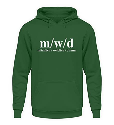 Sweat à capuche unisexe vert m w d exprimez votre humour au quotidien