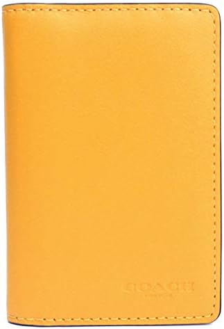 Amazon コーチ 名刺入れ カードケース パスケース 定期入れ メンズ レディース レザー ダークイエロー系アンバー ヘザー グレー Qbpl8 並行輸入品 Coach コーチ 名刺入れ