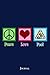 Produktbild Peace Love Pool Journal: Cool Blue Billiards Notebook
