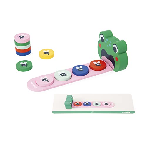 Janod - Pédagogie Range - Frog Algorithms - Learn Colours and Sequences - Children’s Educational Toy - Frog Game - 36 Months +, J05088 - Image 3