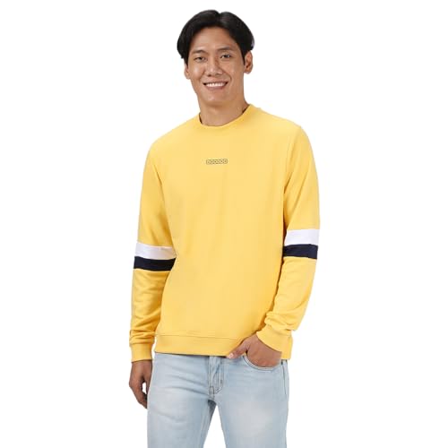 Image of Urbano Fashion Men's Cotton Color Block Sweatshirt