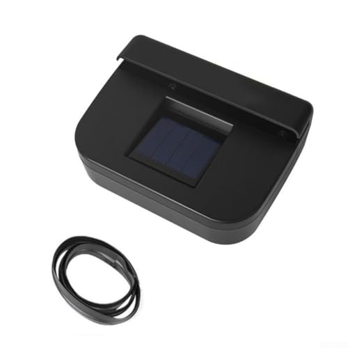 Jotekonoby Enfriador de aire para coche con ventilador de ventilación alimentado por energía solar para refrigeración automática y circulación de aire en el interior del vehículo, compatible con la