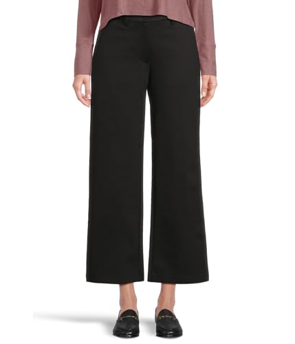 Women's Petite Wide Full-Length Trousers