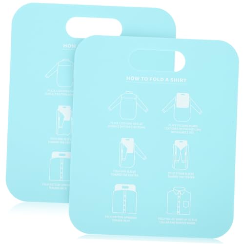HOOTNEE Shirt Folder Board 2pcs Lining Board for Shirt Folding Garment Support Practical Clothes Stacking Laundry Folding