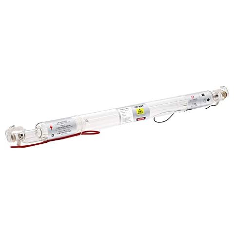 TEN-HIGH CO2 Laser Tube 60W L1200mm D55mm, Wires Preconnected with Coating, for Laser Cutter Laser Engraving Cutting Machine Cover