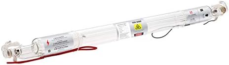 TEN-HIGH 50W CO2 Laser Tube 800mm D50mm, Wires Preconnected with Coating, for Laser Cutter Laser Engraving Cutting Machine