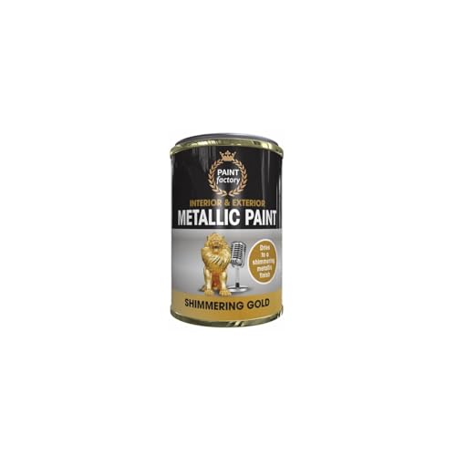 GSV Essentials 300 ML Shimmering Gold Metallic Paint Quick Drying Golden Paint Metal Wood & Plastic Interior & Exterior Use DIY Home Decor (1 Pcs)