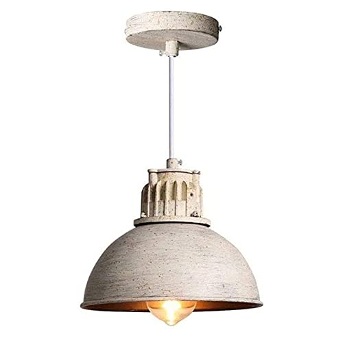 Lámpara colgante para dormitorio e iluminación de isla de cocina en hierro blanco