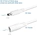 WILDHD DC Power Extension Cable 10ft 2.1mm×5.5mm,Universal 12v Power Extension Cable for CCTV Security Camera IP WiFi Camera Standalone DVR (10ft,Flat Body, White)
