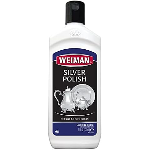 Weiman Silver Polish and Cleaner - 8 Ounce - Clean Shine and Polish Safe Protective Prevent Tarnish Cover