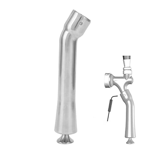 Duokon Regulator Connector for Beer Keg Coupler, Stainless Steel Draft Beer Foam Reduce Beer Tap for Adjustable Faucet
