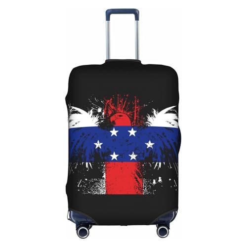 Travel Luggage Cover Netherlands Antilles The Dutch Antilles Flag Fashion Washable Baggage Suitcase Protector Fit For Luggage Large