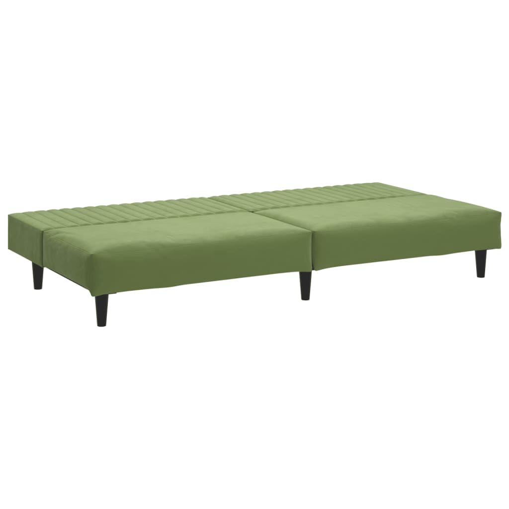 sofás de Dos plazas,Sofa 120 cm,Sofa Cama Dos plazas,Sofá Cama de 2 plazas Terciopelo Verde claroAdecuado para salón, Dormitorio