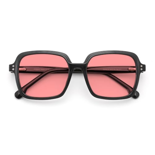 Image of Oversized Blue Light Blocking Glasses for Women and Men, Square Frame Computer Gaming Glasses Anti Glare & UV RF6215