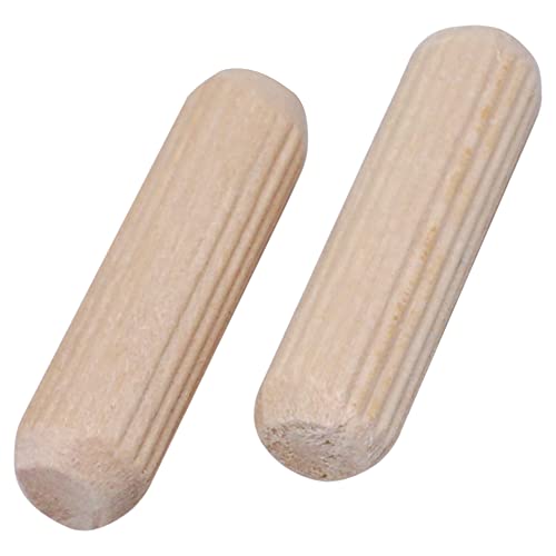 SKIR'CO (Pack Of 150) Wooden Dowels 10x30mm Grooved Wood Dowels Fluted Pins For Furniture Grooved Dowels - View #11
