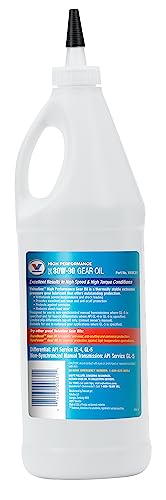 Image of Valvoline High Performance SAE 80W-90 Gear Oil 1 QT 32 Fl Oz (Pack of 2)