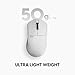 Pulsar Gaming Gears X3 Wireless Gaming Mouse, Ultra Lightweight (1.76 oz/50g), Hybrid Ergonomic, Optical Switch, 32000 DPI, 750 IPS, XS-1 Sensor, 8k Compatible (Mini, White)