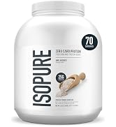 Isopure Zero Carb 100% Pure Whey Isolate Protein Powder, Lactose Free, Gluten Free, with Vitamins...