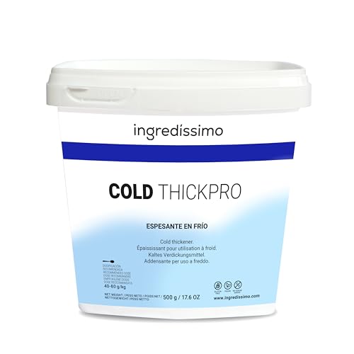 INGREDISSIMO, Espesante en Frío o Caliente Cold Thickpro 450 Gr de Almidón de Patata, Sin Gluten, Ideal para Crear Texturas Cremosas, Estable y Resistente para Hornear, Todo Tipo de Líquidos, Vegano