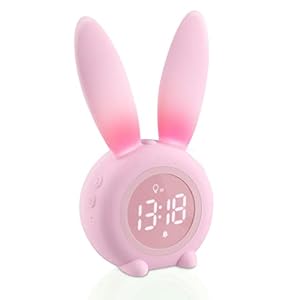 Aoreun Hase Kinder Lichtwecker mit Nachtlicht