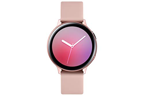 Image of Samsung Galaxy Watch Active 2 (Bluetooth, 44 mm) - Gold, Aluminium Dial, Silicon Straps + Free Leather Strap (Black) Worth INR 2500