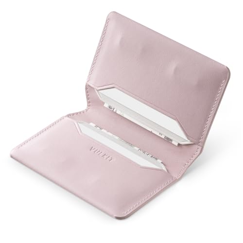Image of VULKIT Slim Minimalist Card Holder RFID Blocking Leather Credit Card Holder Front Pocket Wallet Magnetic Closure