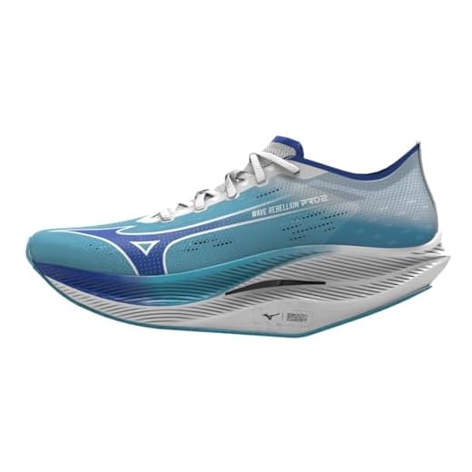 Mizuno Tênis de corrida masculino Wave Rebellion Pro 2, River Blu-mugen Blu, 11.5