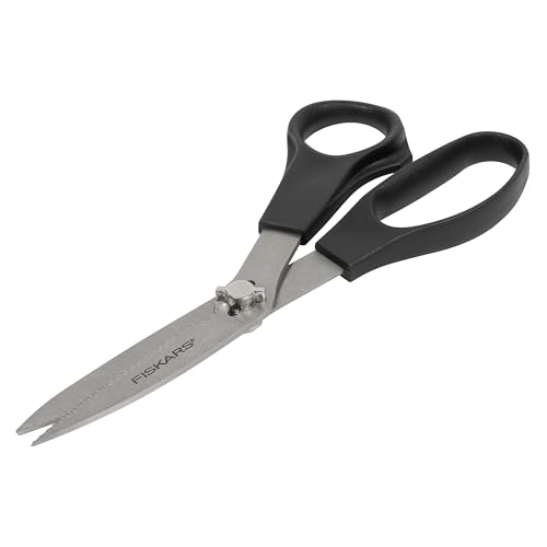 Fiskars 7" Everyday Take-Apart Shears, Multipurpose Scissors, Gray | Hardened Stainless Steel Blades & Serrated Edge with Power Notch - image 4