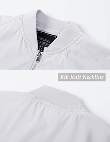 Kefitevd Mens Bomber Jackets Black Jacket Llightweight Windbreaker Varsity Jackets Men Relaxed Fit Sportswear Jacket Track Jacket Men #TOP5