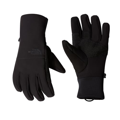 The North Face Men's Apex Etip Glove | Touchscreen Compatible, Water Repellent Finish, Fleece & Tricot Lining, TNF Black, Large