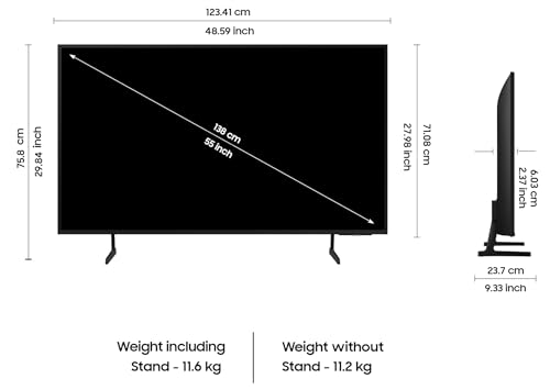 Image of Samsung 138 cm (55 inches) 4K Ultra HD Smart LED TV UA55DU7700KLXL (Black)