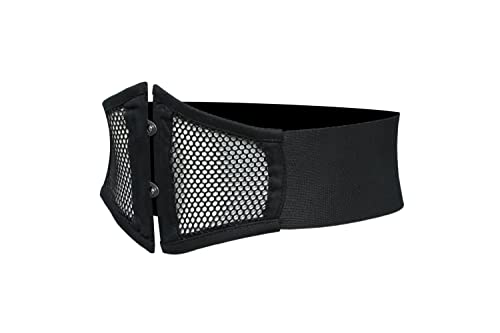 Black Mesh Tied Waspie Corset Belt Waist Cincher Elastic Belts Wide Band Belts for Women2