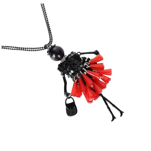 CTIRCHIU Collier Cristal Pendentif Humoristique Pour Femme Sautoir Et Amusant Accessoire De Mode Polyvalent