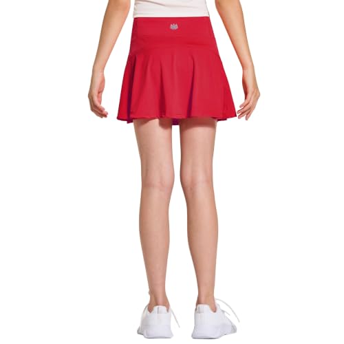 Image of FitsT4 Sports Girl's Golf Skirt Adjustable Waist Active Tennis Skort UPF50+