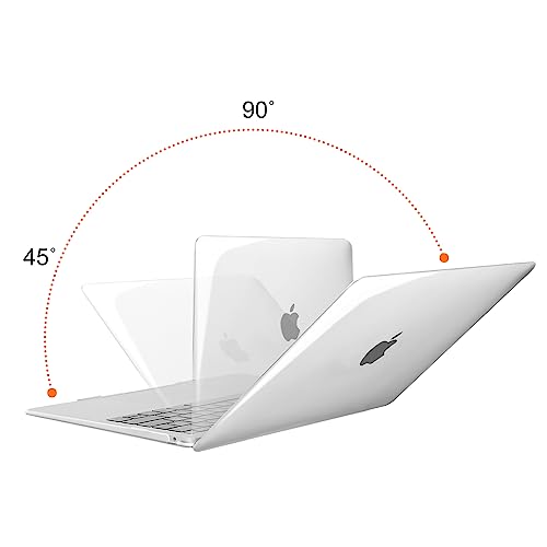 Image of MOSISO Compatible with MacBook Air 13 inch Case 2022 2021 2020 2019 2018 Release A2337 M1 A2179 A1932 Touch ID, Plastic Hard Shell Cover Compatible with MacBook Air 13.3 inch Case, Transparent