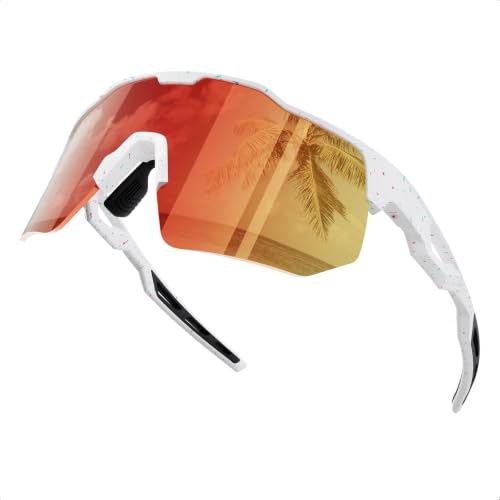 HAAYOT Schnelle Brille, Sportbrille, Fahrradbrille für Herren und Damen – 24g leichter TR-90-Rahmen, polarisiert und UV400… – Ansicht 1